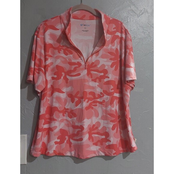 IBKUL Tops Women XXL, Pink Camouflage,Nylon Spandex,22 Inch Of Armp To Armp - Picture 7 of 8